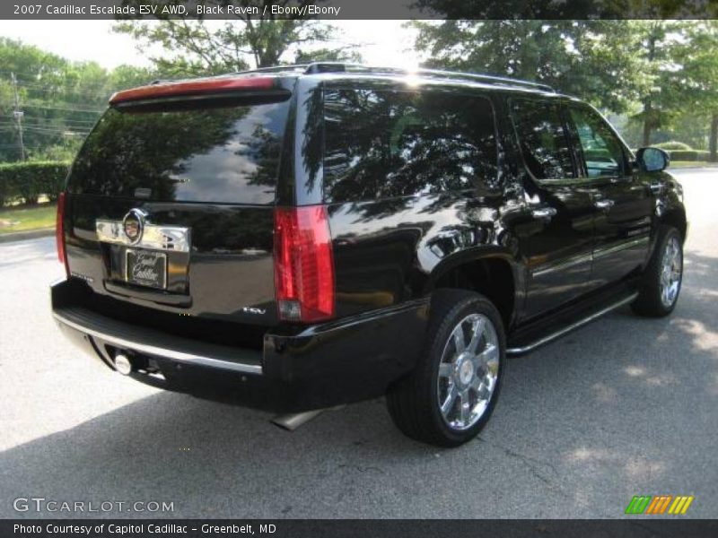 Black Raven / Ebony/Ebony 2007 Cadillac Escalade ESV AWD