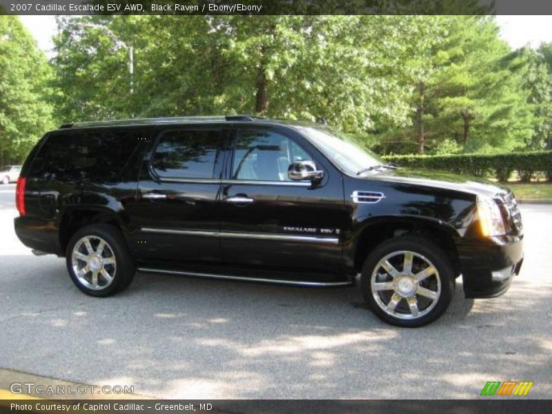 Black Raven / Ebony/Ebony 2007 Cadillac Escalade ESV AWD