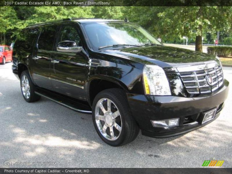 Black Raven / Ebony/Ebony 2007 Cadillac Escalade ESV AWD