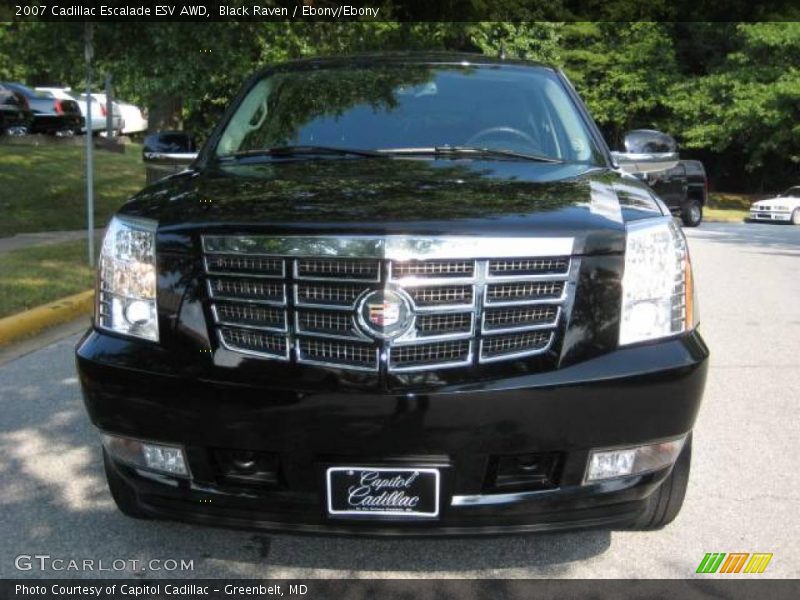 Black Raven / Ebony/Ebony 2007 Cadillac Escalade ESV AWD