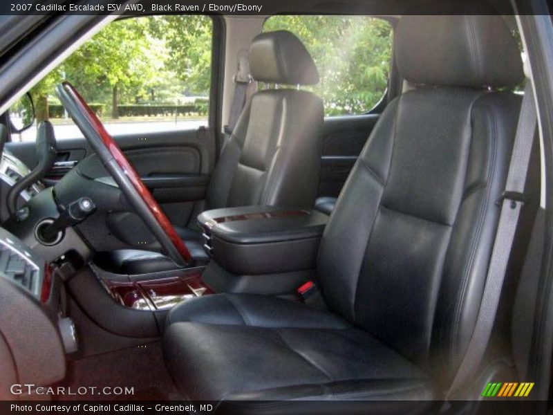 Black Raven / Ebony/Ebony 2007 Cadillac Escalade ESV AWD