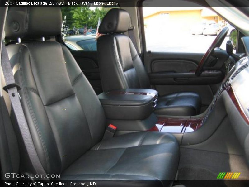 Black Raven / Ebony/Ebony 2007 Cadillac Escalade ESV AWD