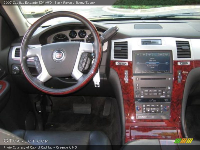 Black Raven / Ebony/Ebony 2007 Cadillac Escalade ESV AWD