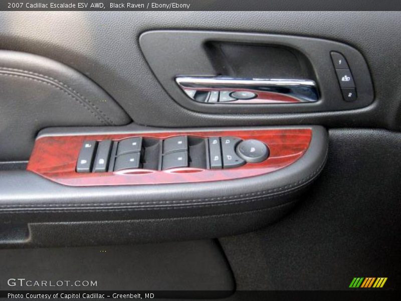 Black Raven / Ebony/Ebony 2007 Cadillac Escalade ESV AWD