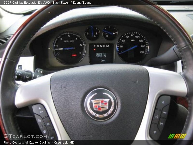 Black Raven / Ebony/Ebony 2007 Cadillac Escalade ESV AWD
