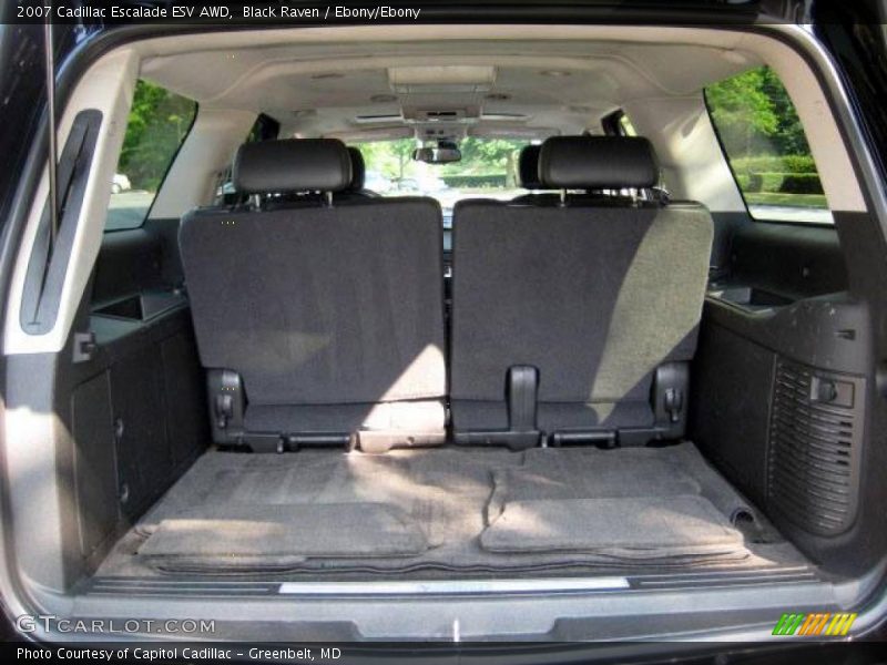 Black Raven / Ebony/Ebony 2007 Cadillac Escalade ESV AWD