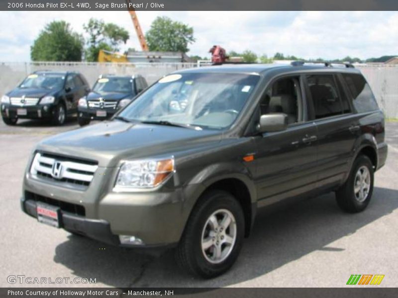 Sage Brush Pearl / Olive 2006 Honda Pilot EX-L 4WD