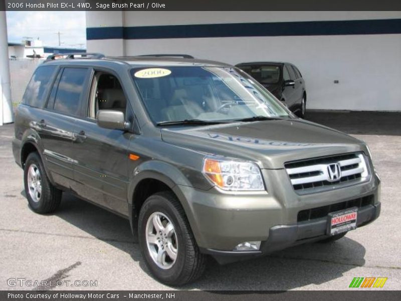 Sage Brush Pearl / Olive 2006 Honda Pilot EX-L 4WD