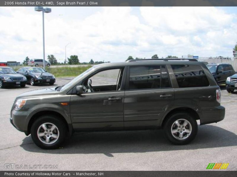 Sage Brush Pearl / Olive 2006 Honda Pilot EX-L 4WD