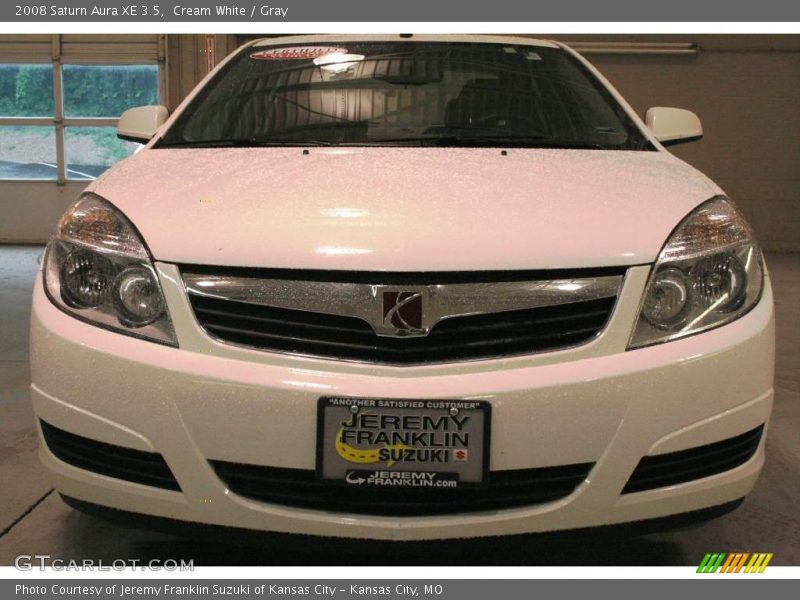 Cream White / Gray 2008 Saturn Aura XE 3.5