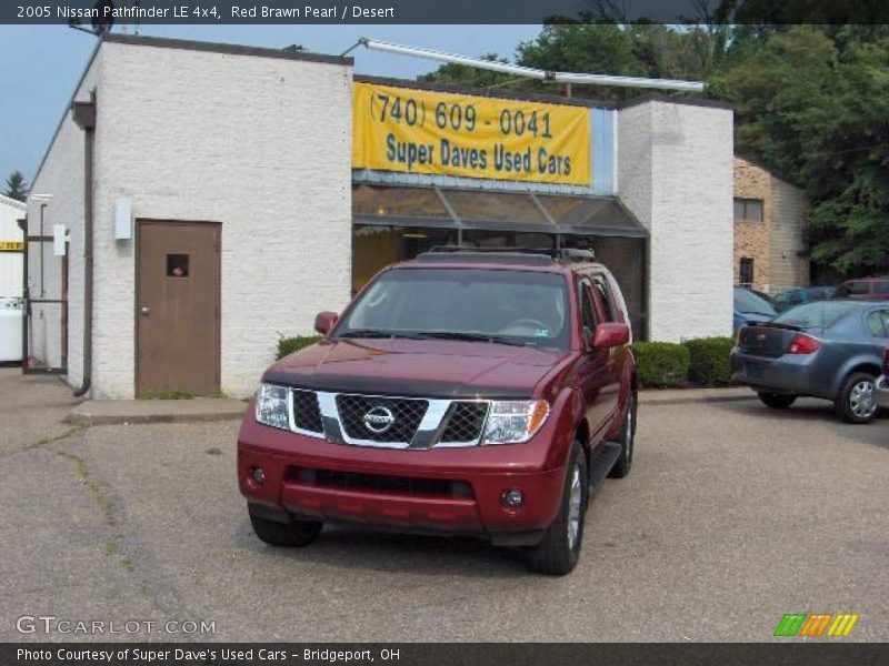 Red Brawn Pearl / Desert 2005 Nissan Pathfinder LE 4x4