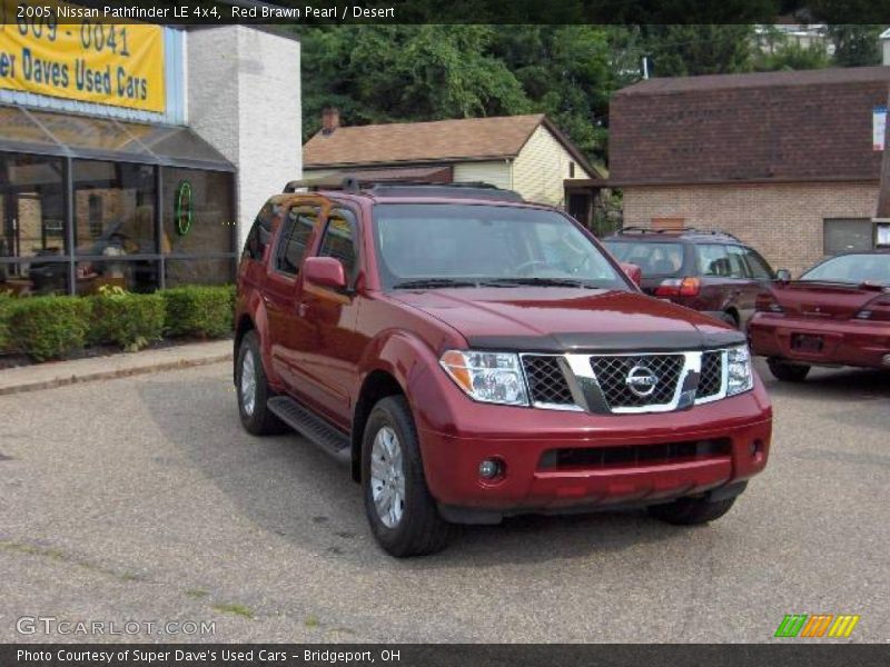 Red Brawn Pearl / Desert 2005 Nissan Pathfinder LE 4x4