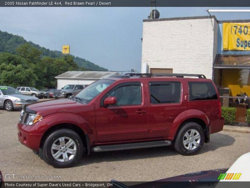 Red Brawn Pearl / Desert 2005 Nissan Pathfinder LE 4x4