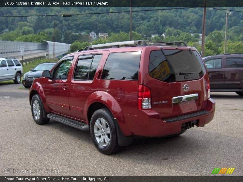 Red Brawn Pearl / Desert 2005 Nissan Pathfinder LE 4x4