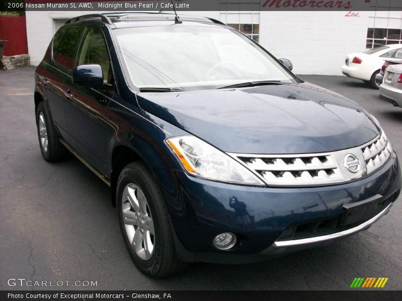 Midnight Blue Pearl / Cafe Latte 2006 Nissan Murano SL AWD