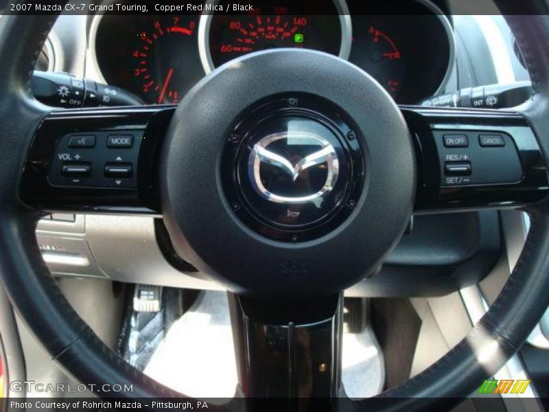 Copper Red Mica / Black 2007 Mazda CX-7 Grand Touring