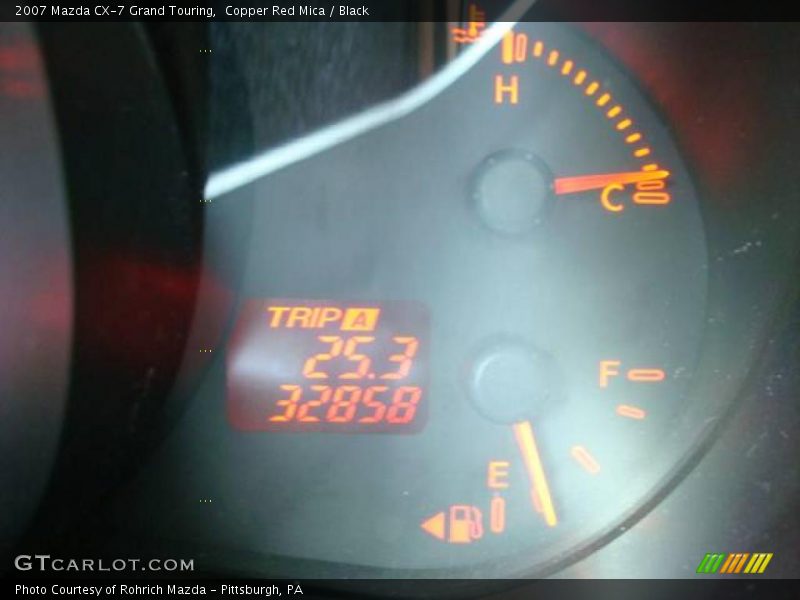 Copper Red Mica / Black 2007 Mazda CX-7 Grand Touring