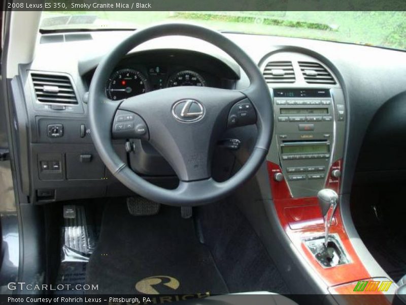 Smoky Granite Mica / Black 2008 Lexus ES 350