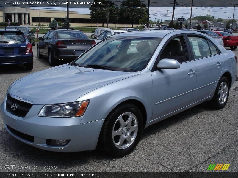 Silver Blue Metallic / Gray 2006 Hyundai Sonata GLS V6