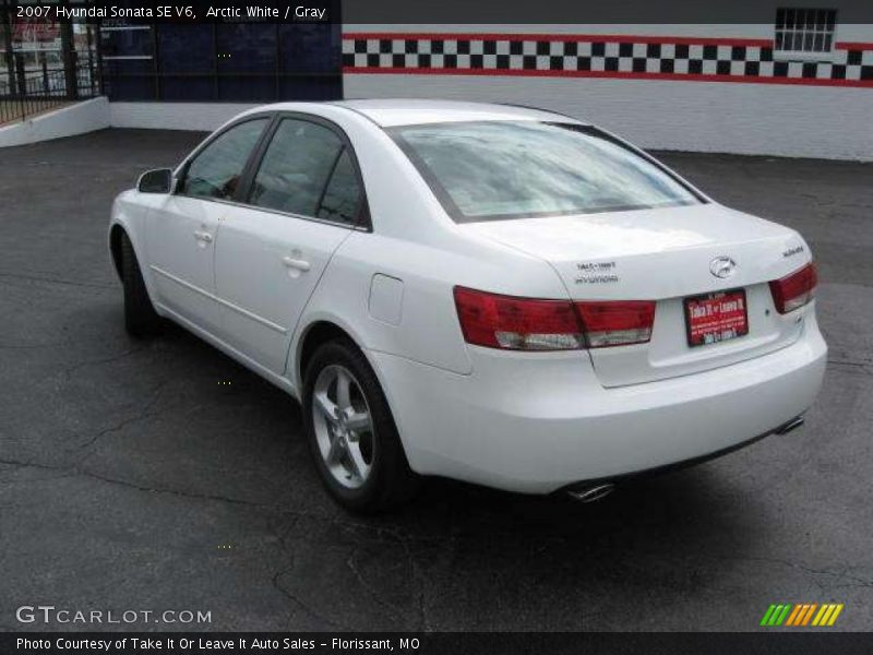Arctic White / Gray 2007 Hyundai Sonata SE V6