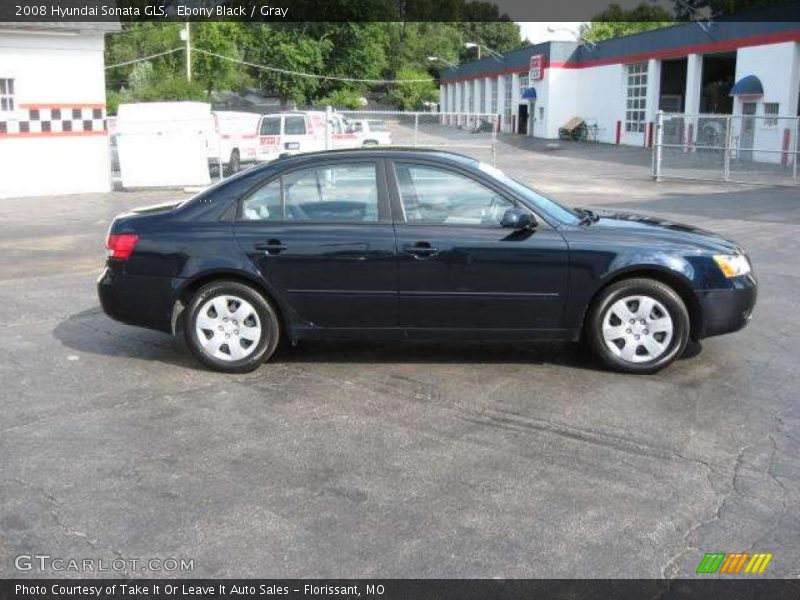 Ebony Black / Gray 2008 Hyundai Sonata GLS