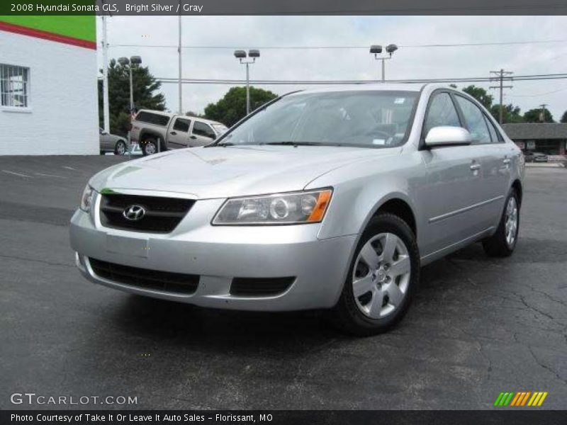 Bright Silver / Gray 2008 Hyundai Sonata GLS