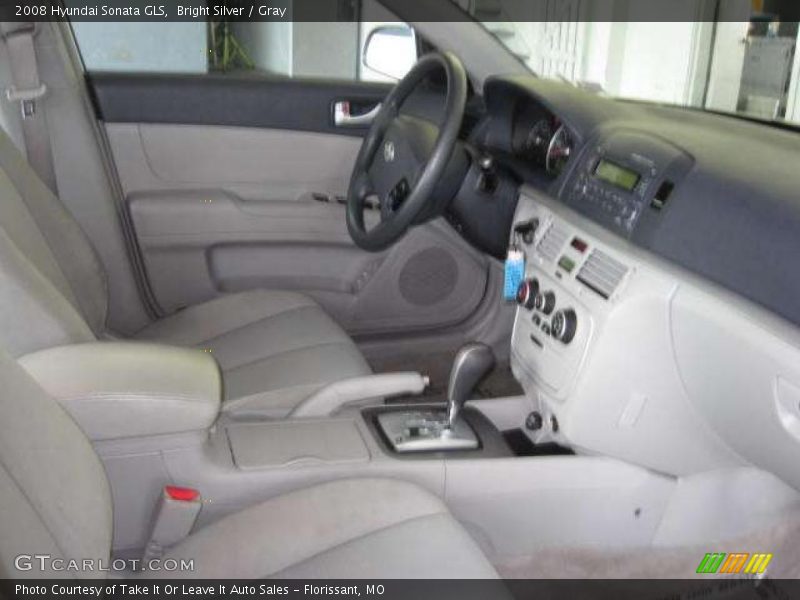 Bright Silver / Gray 2008 Hyundai Sonata GLS