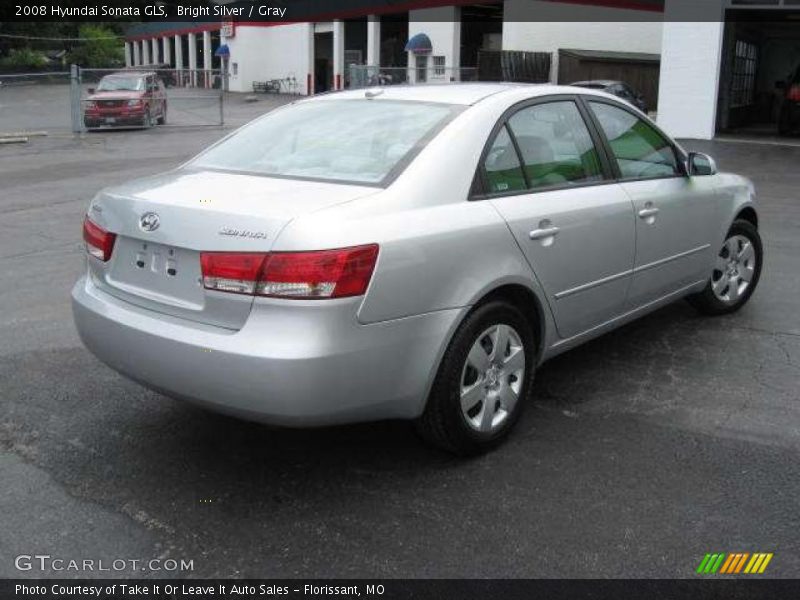 Bright Silver / Gray 2008 Hyundai Sonata GLS