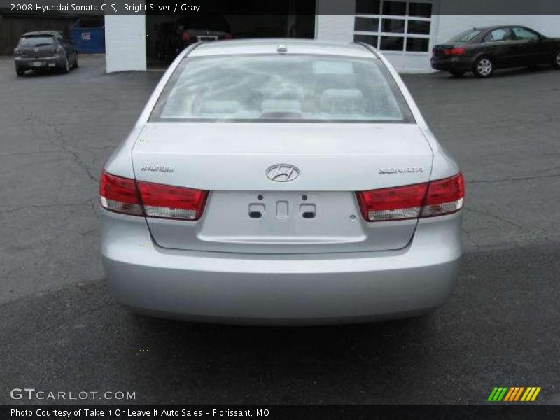 Bright Silver / Gray 2008 Hyundai Sonata GLS