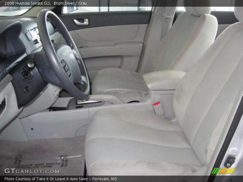 Bright Silver / Gray 2008 Hyundai Sonata GLS