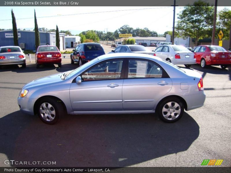 Ice Blue / Gray 2008 Kia Spectra EX Sedan
