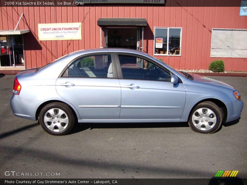 Ice Blue / Gray 2008 Kia Spectra EX Sedan