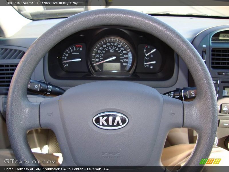 Ice Blue / Gray 2008 Kia Spectra EX Sedan