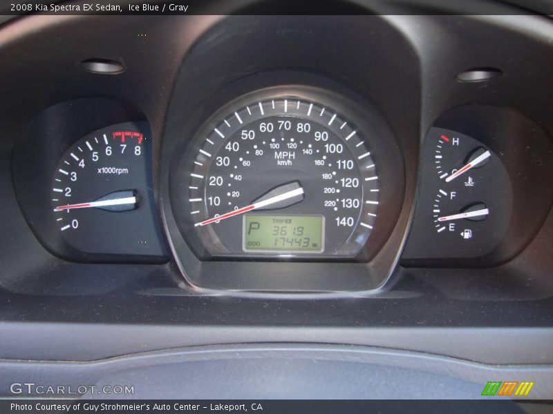 Ice Blue / Gray 2008 Kia Spectra EX Sedan