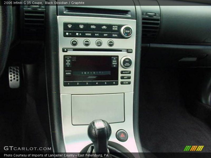 Black Obsidian / Graphite 2006 Infiniti G 35 Coupe
