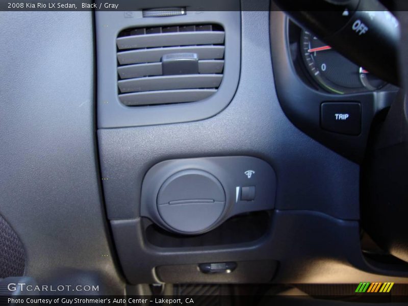 Black / Gray 2008 Kia Rio LX Sedan