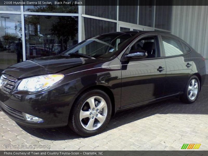 Black Pearl / Black 2008 Hyundai Elantra SE Sedan