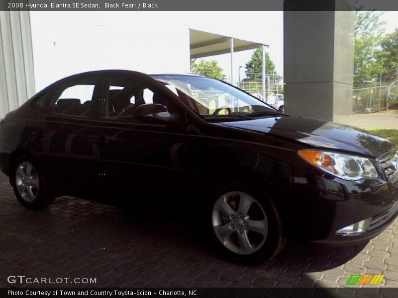 Black Pearl / Black 2008 Hyundai Elantra SE Sedan