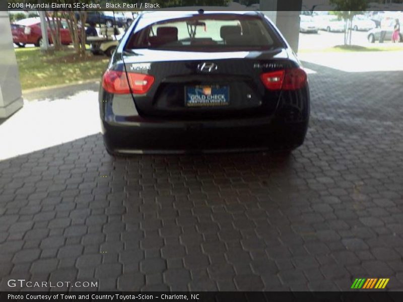 Black Pearl / Black 2008 Hyundai Elantra SE Sedan