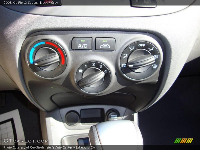 Black / Gray 2008 Kia Rio LX Sedan