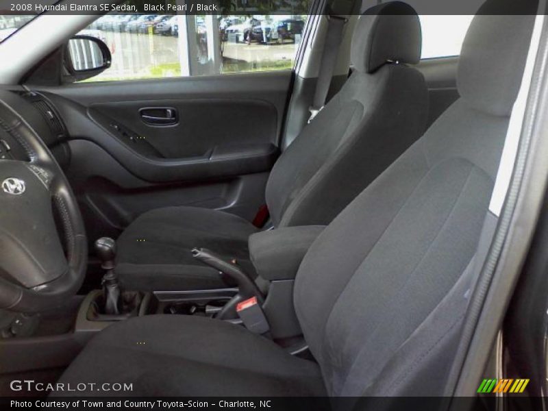 Black Pearl / Black 2008 Hyundai Elantra SE Sedan