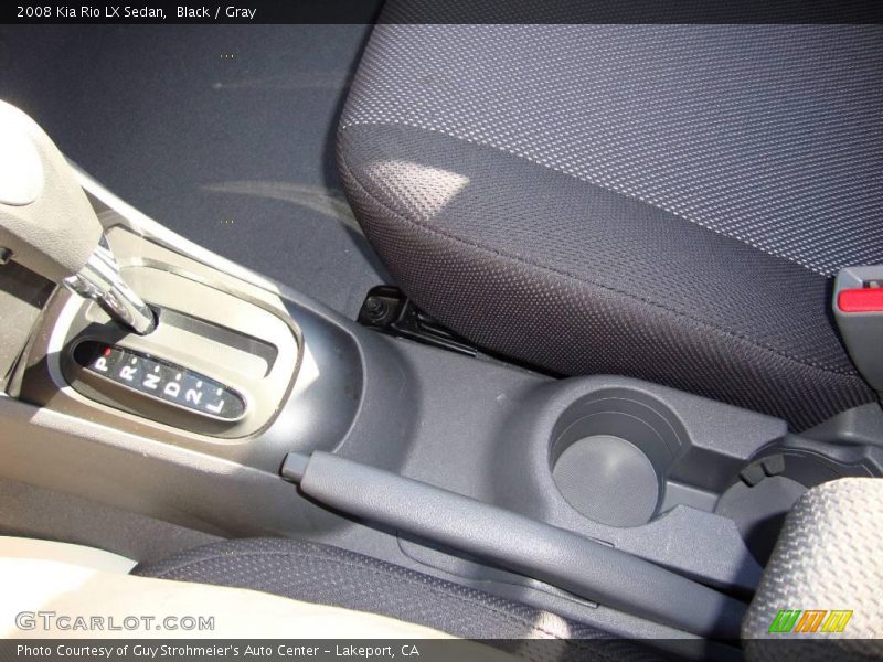 Black / Gray 2008 Kia Rio LX Sedan