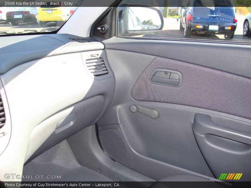 Black / Gray 2008 Kia Rio LX Sedan