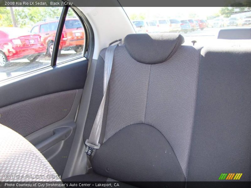 Black / Gray 2008 Kia Rio LX Sedan