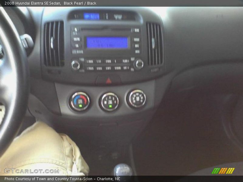 Black Pearl / Black 2008 Hyundai Elantra SE Sedan