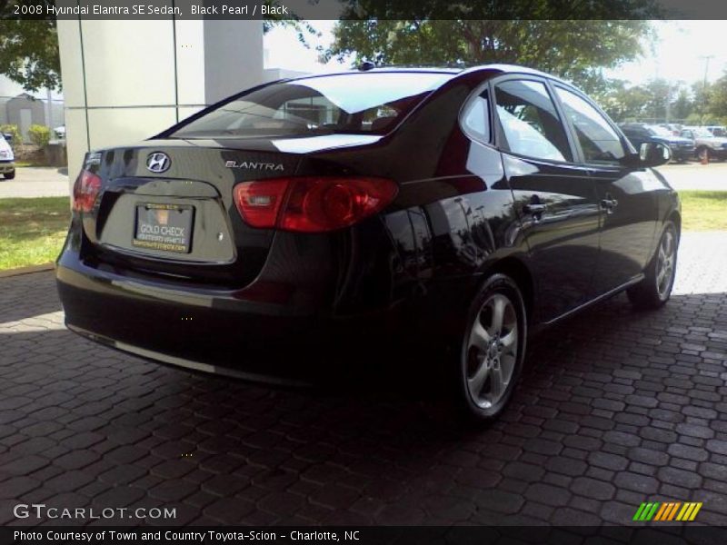 Black Pearl / Black 2008 Hyundai Elantra SE Sedan