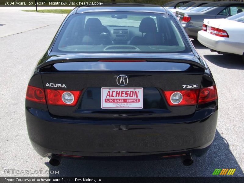 Nighthawk Black Pearl / Ebony 2004 Acura TSX Sedan