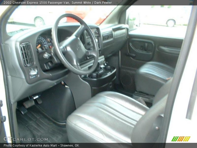 Summit White / Dark Pewter 2002 Chevrolet Express 1500 Passenger Van