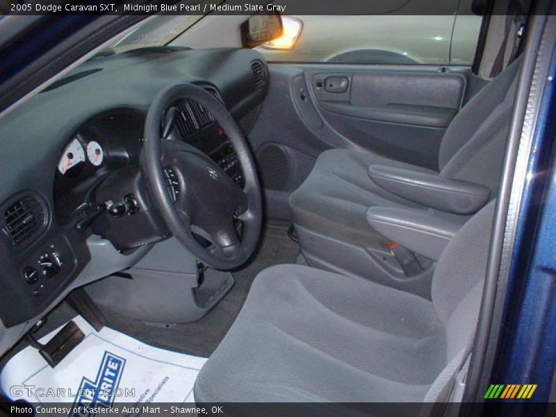 Midnight Blue Pearl / Medium Slate Gray 2005 Dodge Caravan SXT