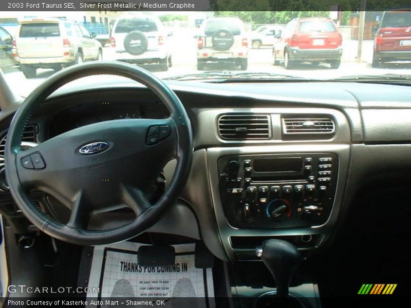 Silver Frost Metallic / Medium Graphite 2003 Ford Taurus SES